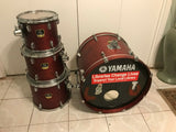 Yamaha Stage Custom 4pc Drum Set kit 22x17,10x9,12x10,14x12 !!