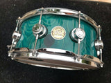 DW Collectors Green Spider Pine 14 x 6 Snare Drum!!!