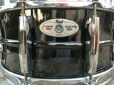 Pearl Sensitone Elite Brass 6.5" x 14" Beaded Snare - OWNED BY JASON BITTNER!!
