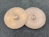 Vintage Zildjian Avedis 15" Rock Hihat hi hat Cymbals Pair 1488 1632 grams
