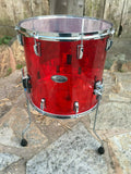 Pearl Crystal Beat Acrylic Floor Tom 16x15 Ruby Red