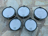 5 Roland pd-125 pd-105 5 PC V Drum Mesh Package BLACK - GOOD