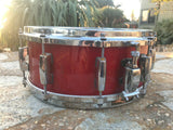 Pearl Masters Maple 14 x 5.5 Snare Drum Red