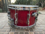 Vintage Tama Superstar 14X8 Snare Drum Cherry Wine Finish - Excellent