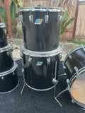 Ludwig Black Cortex 70's 7pc Concert Tom Drum Kit Set