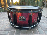 RARE Pearl Joey Jordison Slipknot Red 13 x 6.5 Snare Drum Limited Edition