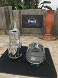 Vintage Ludwig Stainless Steele 4 Piece Drum Set kit !! 24,12,13,18