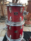 Vintage Tama Superstar Cherry Wine Drum Set Kit !! Looks great!!