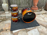 Pearl Session Maple Custom 4pc Drum Set Kit Tobacco Burst!!