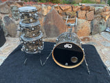 DW Collectors 4 Pc Drum Set kit Black Oyster pearl Gold badge 20x16,10x8,12x9,14