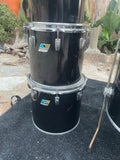 Ludwig Black Cortex 70's 7pc Concert Tom Drum Kit Set