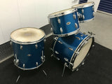 Slingerland Blue Sparkle Vintage 70's 12x8,13x9,16x16,22x14 3 ply Maple Drum Set