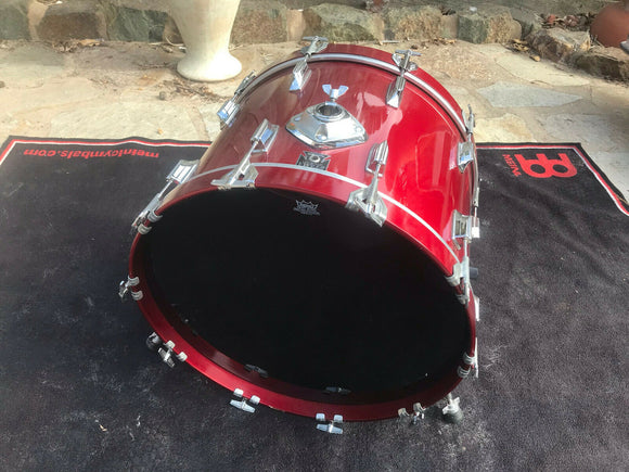 Tama Superstar Candy Apple Red CAR 1980's 22x16 Bass Drum