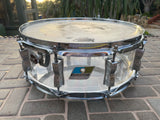 Ludwig Vistalite 14 x 5.5 1976 snare drum - Clear