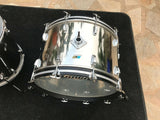 Vintage Ludwig Stainless Steele 4 Piece Drum Set kit !! 24,12,13,18