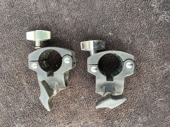 TWO PACK Roland MDH-12 Hatched Rack Clamp Standard 1.5” Racks