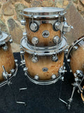 DW Collectors 5pc Exotic MAPA BURL Drum Set kit !!