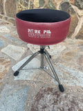 Pork Pie Black and Pink Sparkle Drum Throne Seat Chair