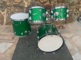 Vintage Rogers PowerTone Londoner Drum Set Green Spakle Power Tone -UPDATED