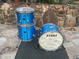 Vintage Tama ImperialStar 3pc Drum Set Kit Blue Metallic 70's 22x14,14x10,16x16