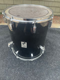 Sonor Phonic Plus 9ply Beechwood 1980's Black 16 x 18 Floor Tom Drum