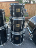 Tama Artstar Cordia Black 6pc Drum Set kit 10,12,13,14,16,24 Birch + Cordia!!