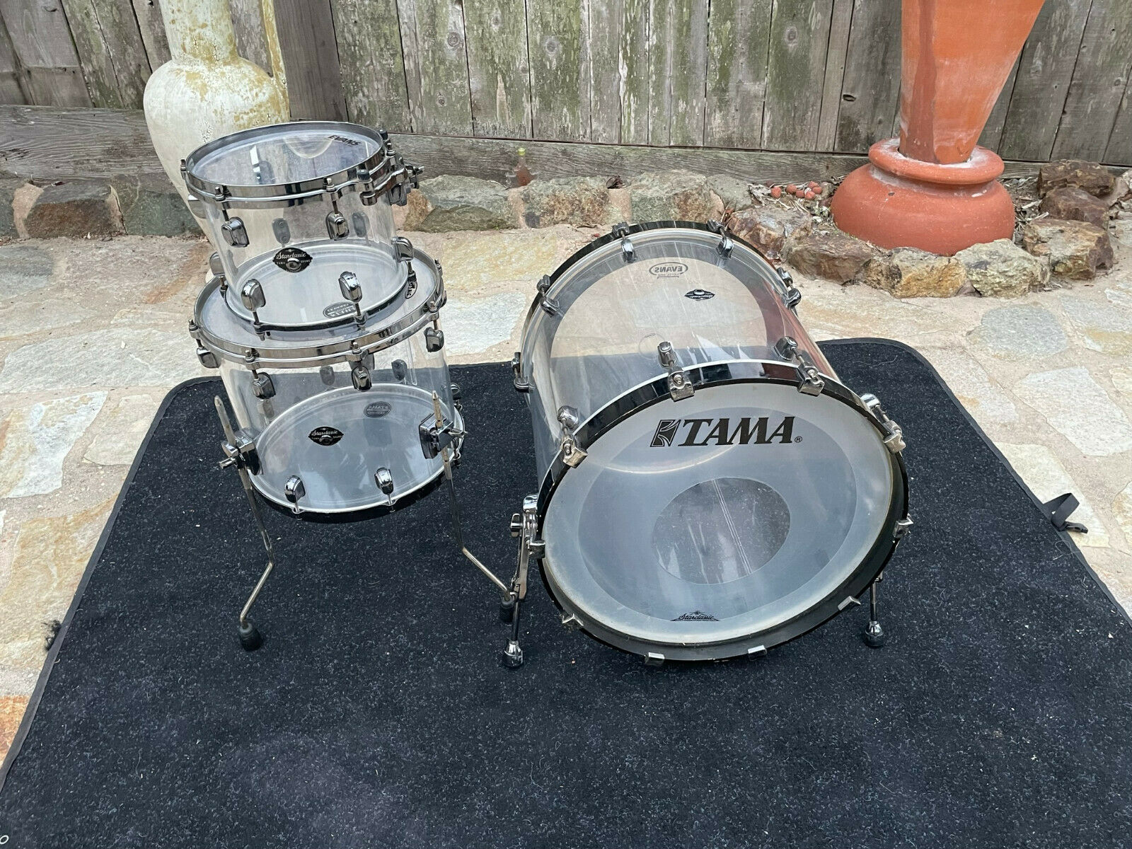 Tama Starclassic Mirage 4pc Drum Set Kit Acrylic Blakes Drum Shop