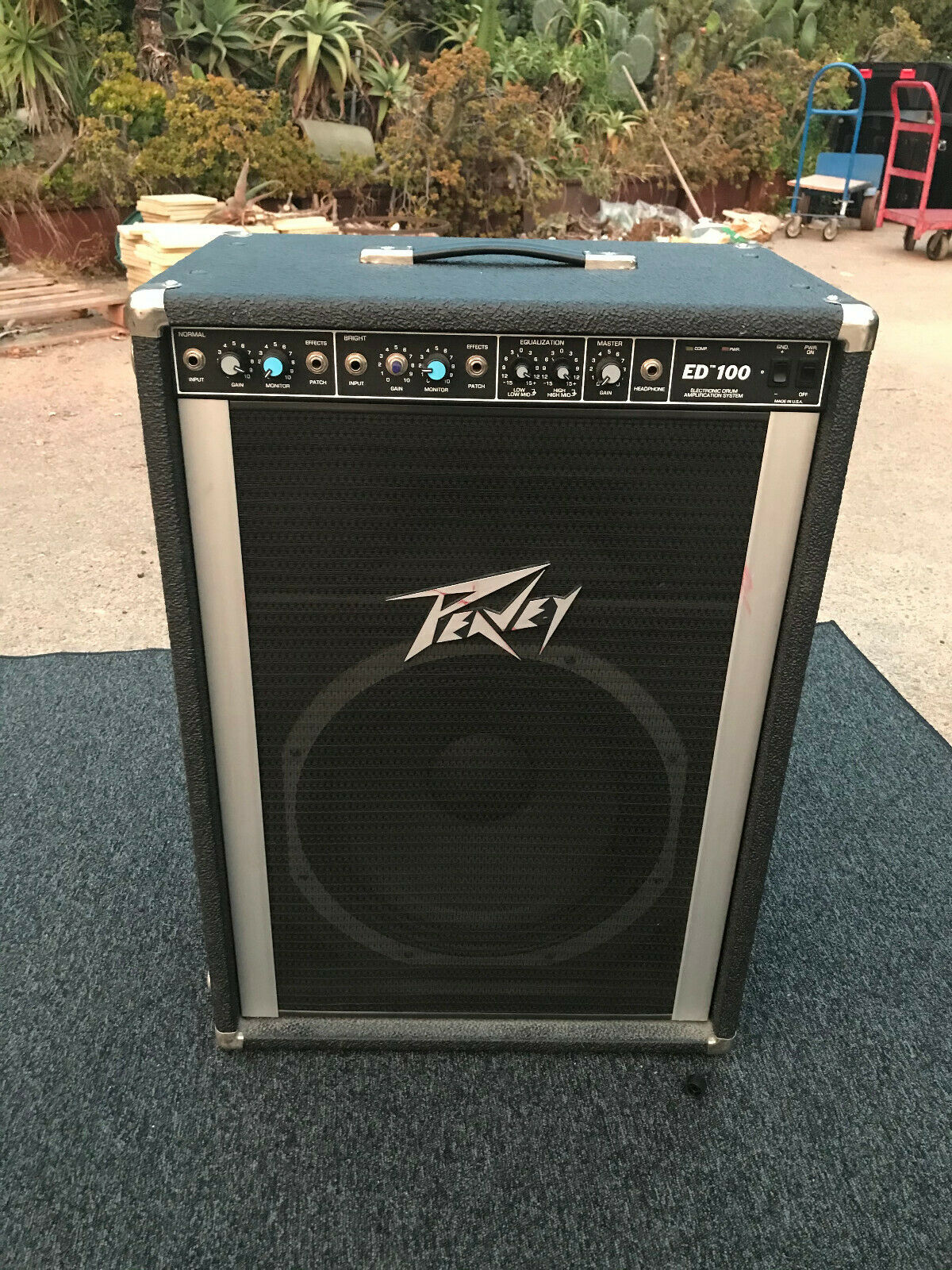 Peavey ED 100 1984 Black Electronic Drums Amplifier Excellent Blakes Drum Shop