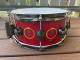 DW Collector's Series "Snakes and Arrows" Neil Peart Rush 6x14 Snare drum