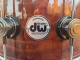 DW Collector's Natural Lacquer Over Redwood Stump 6.5x14 Snare Drum