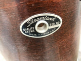 Slingerland WALNUT STAIN 5 ply 2pc Concert Toms w/ Stand 6 + 8 "