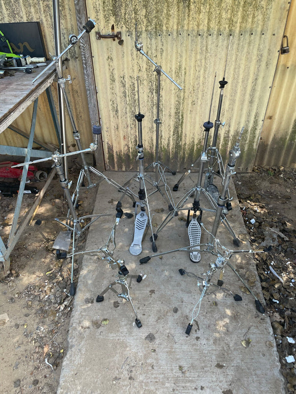 Drum Hardware Yamaha Pearl PDP Package hihats snare and booms