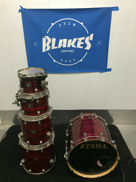 Tama Starclassic Maple EFX Red Silk 5pc Drum Set kit