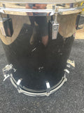 Sonor Phonic Plus 9ply Beechwood 1980's Black 16 x 18 Floor Tom Drum