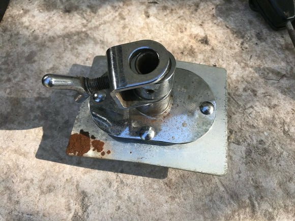 Vintage Swivo Era Rogers Double Tom Drum Mount For Bass Drum With Backplate