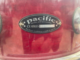 PDP CX Maple 5pc Drum Set kit red lacquer- fair condition - pickup only