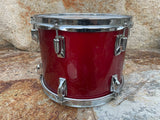 Vintage Tama Superstar Candy Apple Red CAR 1980's 12 x 9  Tom Drum - CUTDOWN
