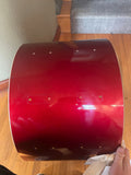 Vintage Tama Superstar Candy Apple Red CAR 1980's 22 x14  BASS DRUM BARE SHELL