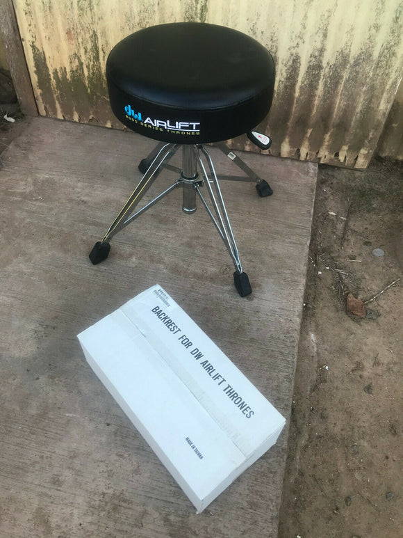 DW 9000 Series Drum Throne - Round Seat - Air LIft + BACKREST
