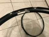Two Black 10 Lug Snare Drum Hoops