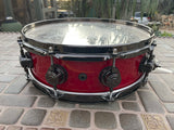 DW Super Solid 14 x 4.5 Snare Drum Johnathan Moffett Red/yellow Mix Candy