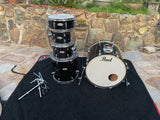 Pearl Decade Maple 5pc Drum Set kit 22.18,10.7,12.8,16.16,14,5.5 - Black