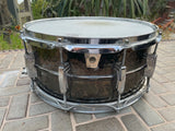 Ludwig LB417K 6.5x14inch Black Beauty Brass Snare Drum, Hammered Shell, Imperial