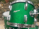 Vintage Rogers PowerTone Londoner Drum Set Green Spakle Power Tone -UPDATED