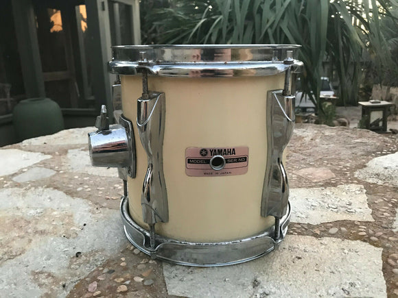 Vintage Yamaha Recording Custom 8x8 Tom Drum Off White