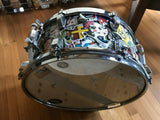 Custom Comic Book / Cartoon Stickers Snare Drum 14 x 5.5