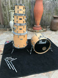 Pearl World Series Natural Finish Drum Set Kit 5pc with 20" kick Drum!!