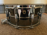 Ludwig Black Beauty Snare Drum - 6.5"x14" - Super-Sensitive Throw-off -EXCELLENT