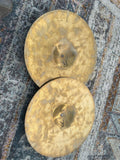 WUHAN 14” S" SERIES Bronze HI HAT CYMBALS. Pair. Nice Sound Great Has fingerprin