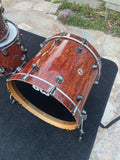 DW Collectors Private Reserve Waterfall bubinga 6pc Drum Set kit w/ Black nickel